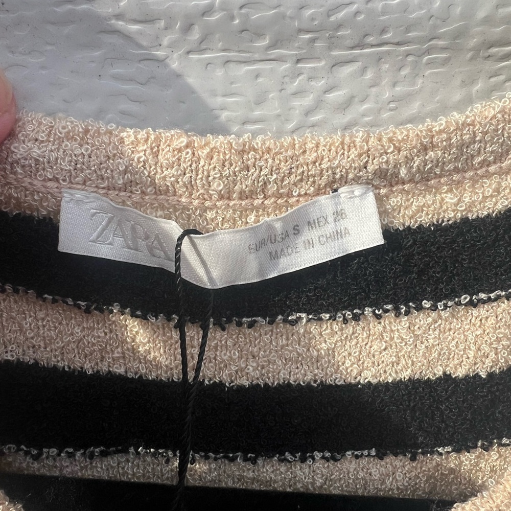NWT ZARA Striped Midi Dress Size Small - Picture 4 of 7